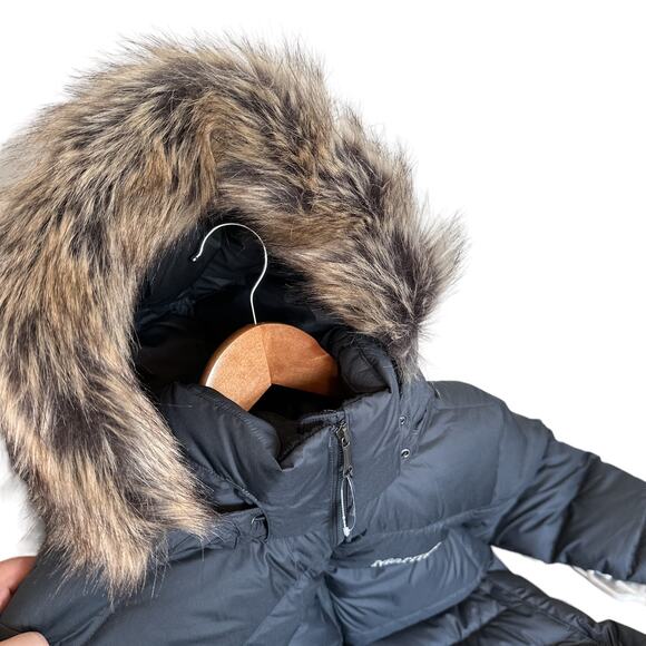 Marmot NEW Montreal 700 Fill Down Puffer Coat Parka Jacket Dark Steel Grey Large - Picture 10 of 14